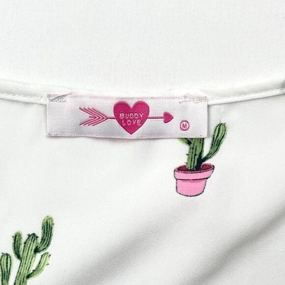 Buddy Love Avril Catus Print V Neck Blouse - Picture 4 of 7